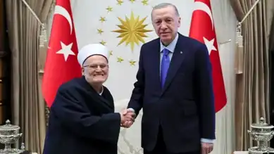 Erdoğan, Mescid-i Aksa İmamı Sabri ile Görüştü