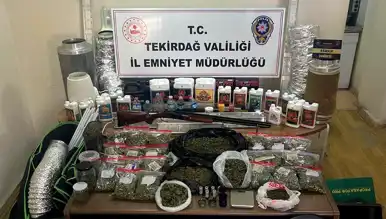 Çorlu'da Uyuşturucu Fabrikası Baskını!