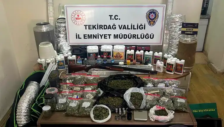 Çorlu'da Uyuşturucu Fabrikası Baskını!